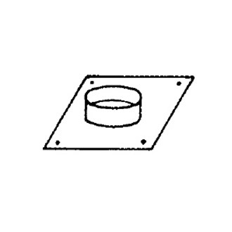 Piastra collarino per uscita 30x30