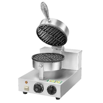Piastra tonda per waffle 1 Kw