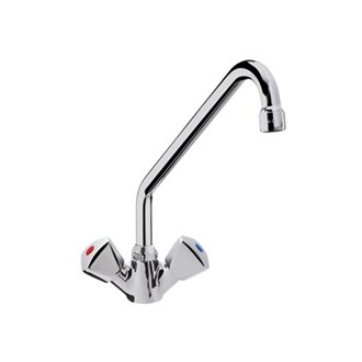 Rubinetto monoforo a lavello canna "C" da 250 man.stella
