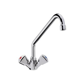 Rubinetto monoforo a lavello canna "C" da 300 man.stella