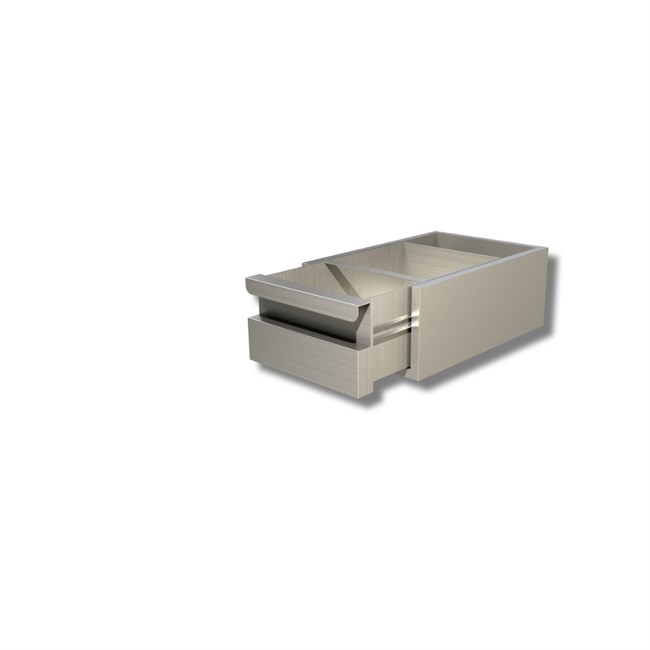 Cassetto inox sottopiano 30 cm