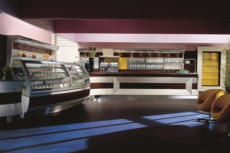 Arredo bar legno wenge