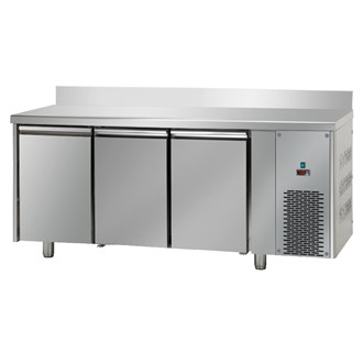 Tavolo Frigo professionale Bassa temperatura -18/-22 &#176;C 3 porte e alzatina