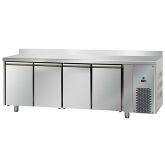 Tavolo Frigo professionale Bassa temperatura -18/-22 °C 4 porte alzatina