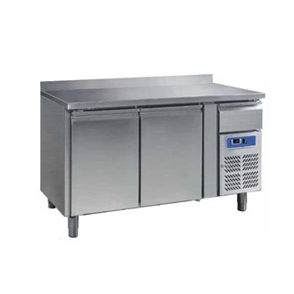 Tavolo refrigerato 2 porte e cassetto neutro con alzatina 
