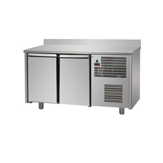 tavolo refrigerato p 600 2 porte + alzatina