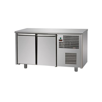 Tavolo Refrigerato Professionale in Acciaio inox +2/+8 &#176;C 2 Porte