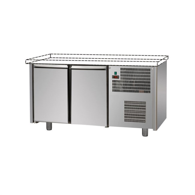 tavolo refrigerato p 600 2 porte senza piano