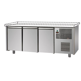 tavolo refrigerato p600 3 porte senza piano