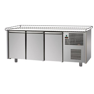 tavolo refrigerato p600 3 porte senza piano da rivestire