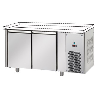 Tavolo Frigo Bassa temperatura 18/-22 °C due porte senza piano
