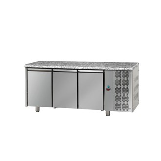 Tavolo refrigerato TN 3 porte piano in granito P 800 M