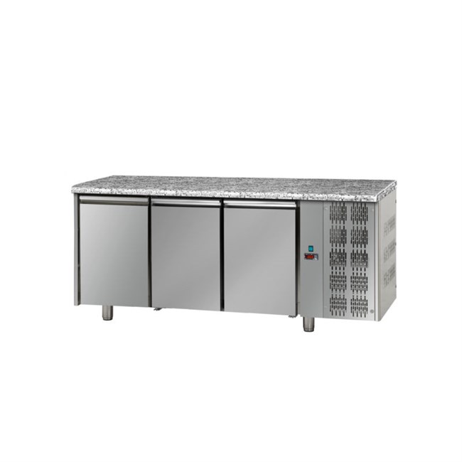 Tavolo refrigerato TN 3 porte piano in granito P 800 M