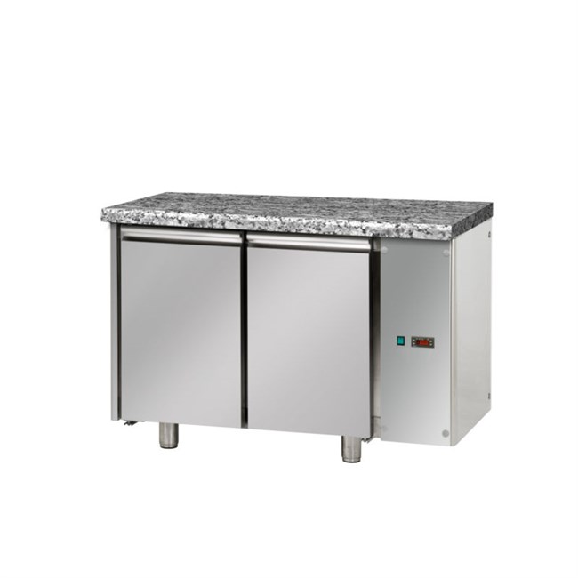 Tavolo refrigerato TN 2 porte piano in granito, senza motore P 800 M
