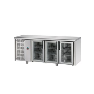 Tavolo refrigerato TN 3 porte in vetro motore a sinistra M
