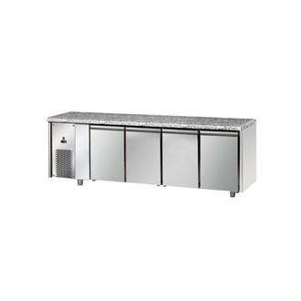 Tavolo refrigerato TN 4 porte piano in granito motore a sinistra M