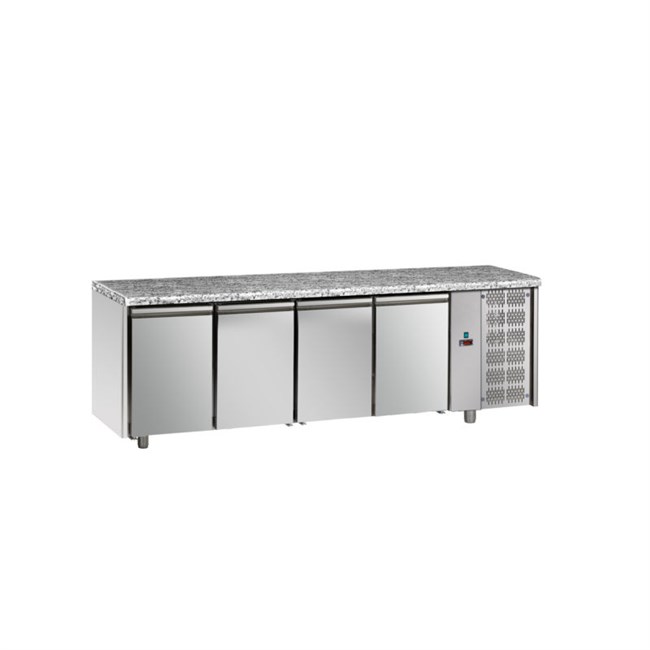 Tavolo refrigerato TN 4 porte piano in granito P 800 M