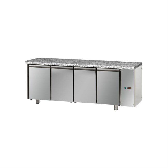 Tavolo refrigerato TN 4 porte piano in granito, senza motore P800 M