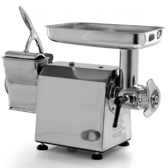 Tritacarne grattugia professionale carenato inox gruppo macinazione ghisa ø 60 trifase