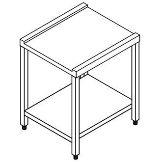 Tavolo Inox Uscita lavastoviglie