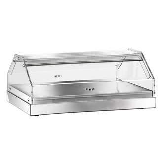 VETRINA NEUTRA INOX L.85 cm - 1 piano