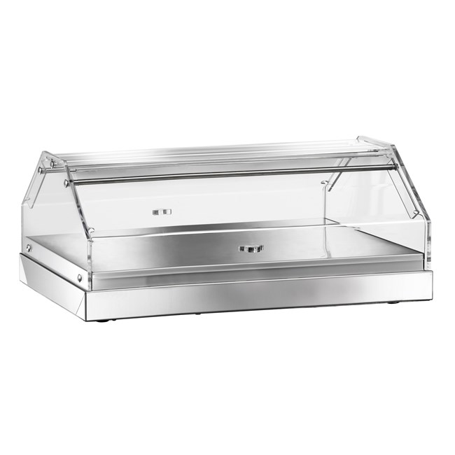 VETRINA NEUTRA INOX L.85 cm - 1 piano