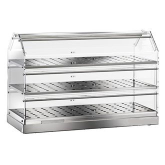 VETRINA NEUTRA INOX L.85 cm - 3&#160;piani