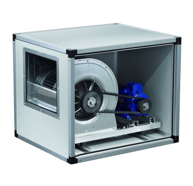 Ventilatori centrifughi cassonati trasmissione due velocità.