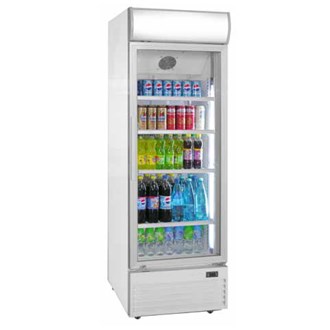 Vetrina frigorifero bibite 1 porta display superiore 350 lt