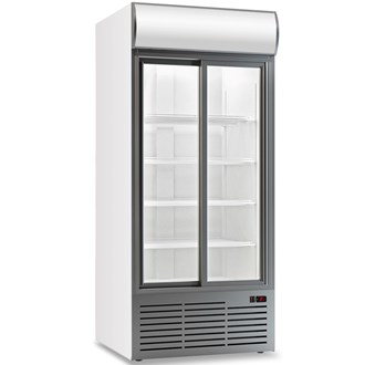 Vetrina frigo ventilata doppia anta scorrevole 852 Lt