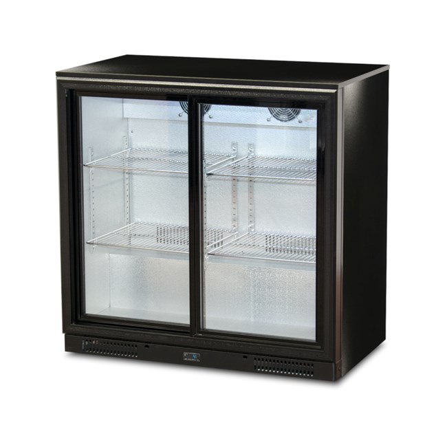 Frigo vetrina per bibite sottobanco scorrevoli 175 Lt