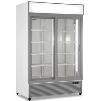 Vetrina frigo ventilata doppia anta scorrevole  607 Lt