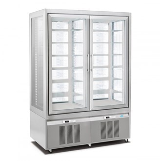 Vetrina frigo gelateria due porte -15  -24°C 840 Lt 