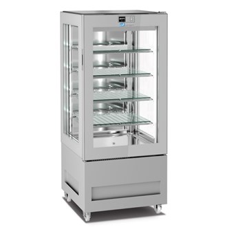 Vetrina frigo gelateria -15°-24°C 300 Lt visibilità tre lati