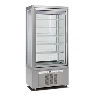 Vetrina frigo gelateria -15  -24°C 600 Lt visibilità 4 lati