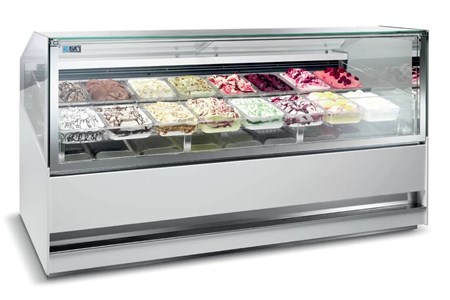 Vetrina gelateria Isa 3d Show 