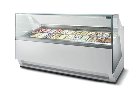 Arredamento gelateria vetrina Diva Isa