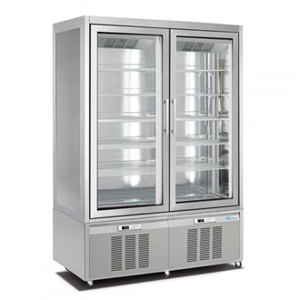 Vetrina frigo gelateria due porte -15 -24°C 840 Lt 