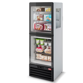 Vetrina frigo VERTICAL COMBI doppia temperatura -18 / -1 +5 