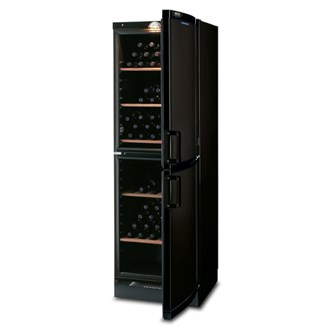 Cantinetta vino refrigerata nero verticale CVKS 680 BLACK