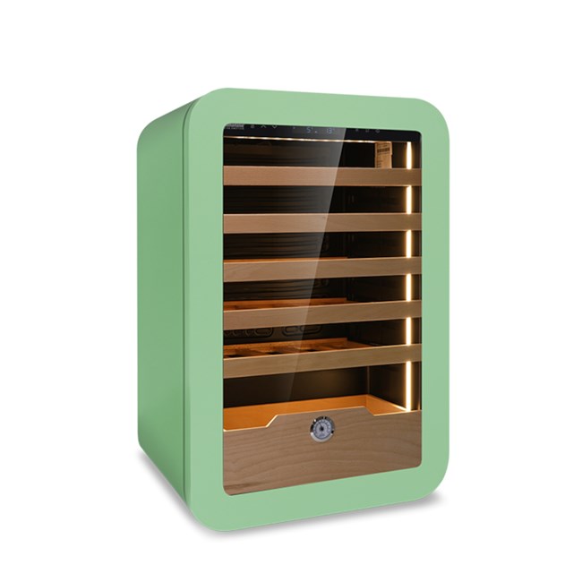 Cantina frigo vini ventilata VINARIUS 121 Lt +2°C/+20°C verde