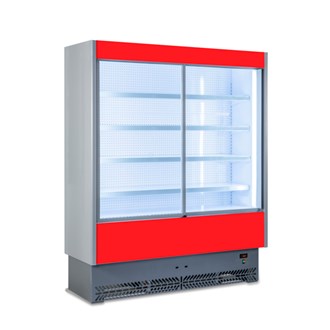 Murale refrigerato per carne con porte scorrevoli profondità 600