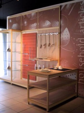 arredamento negozi casalinghi articoli da regalo oggettistica bomboniere 